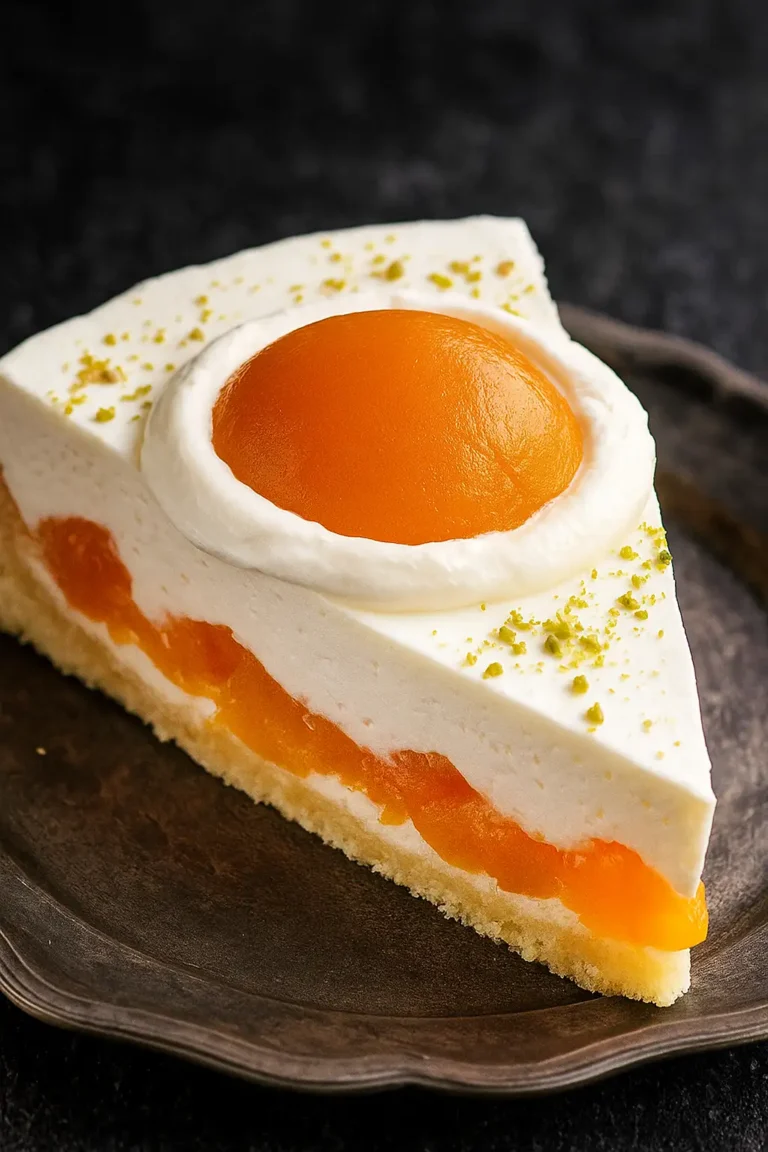 Pfirsich Spiegelei Torte