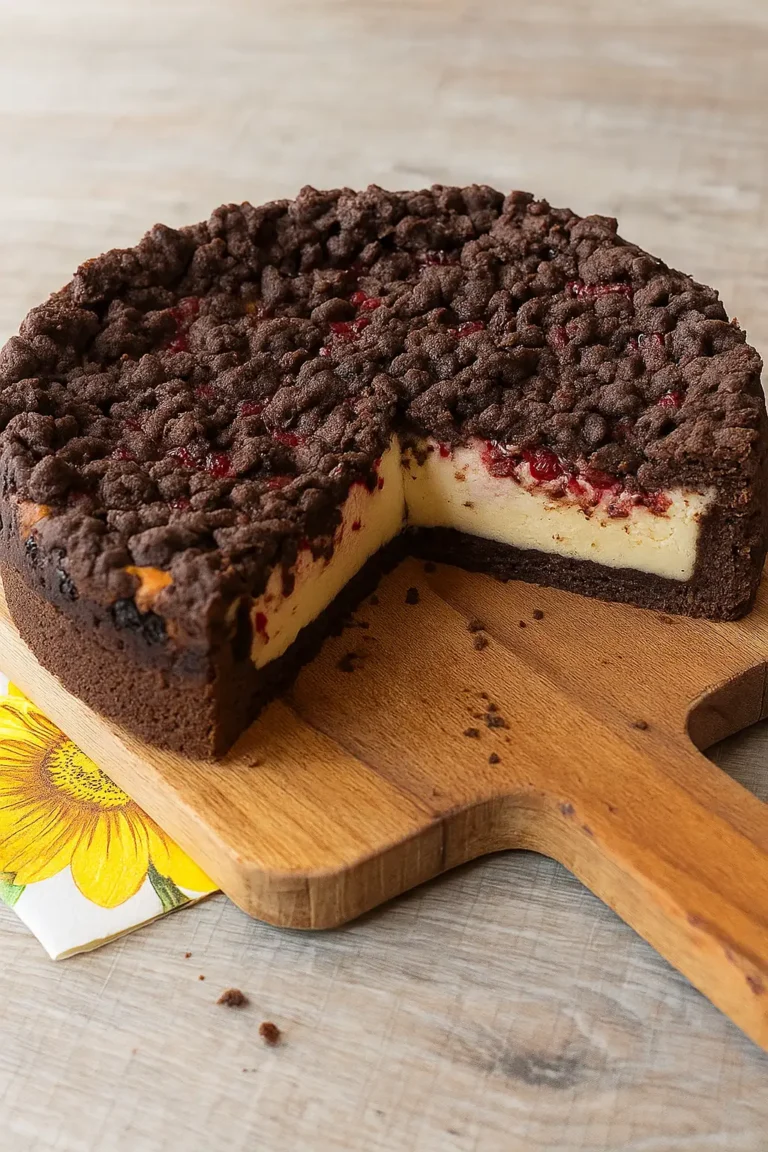 Urmelis cremiger Johannisbeer-Schokostreusel-Kuchen